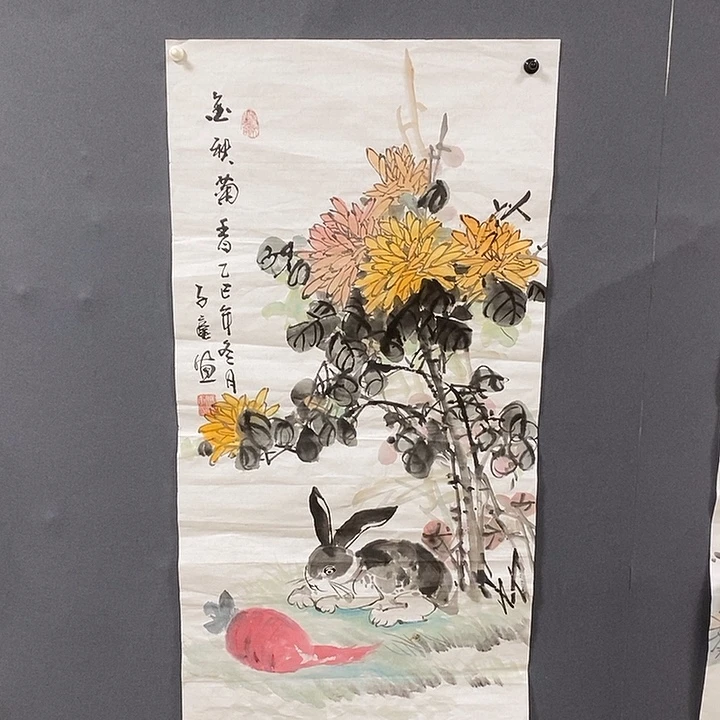 国画冯希奎50.100手绘画芯