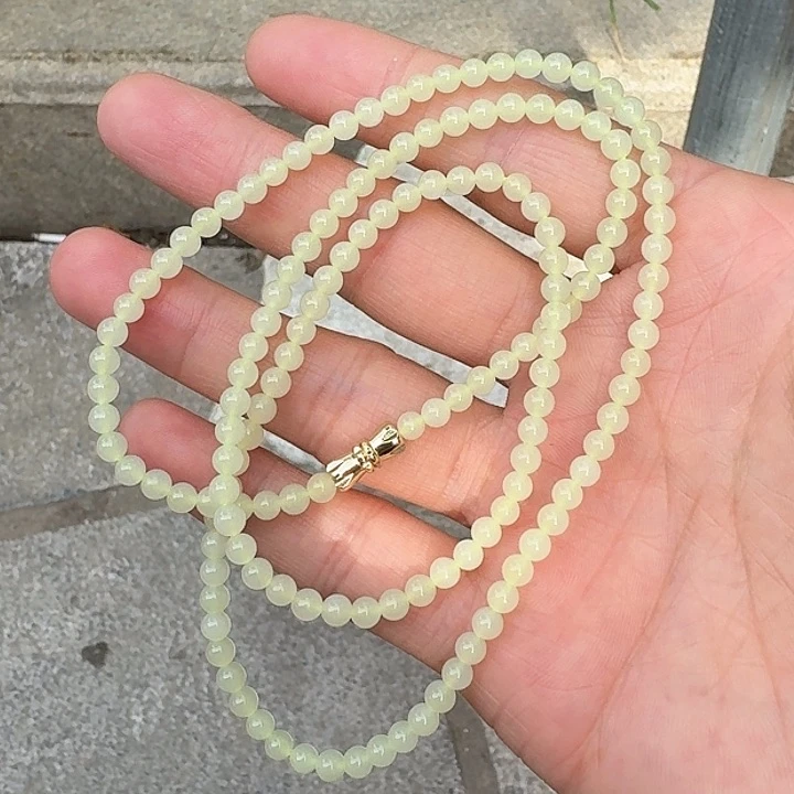 和田玉（黄玉）未镶嵌项链
