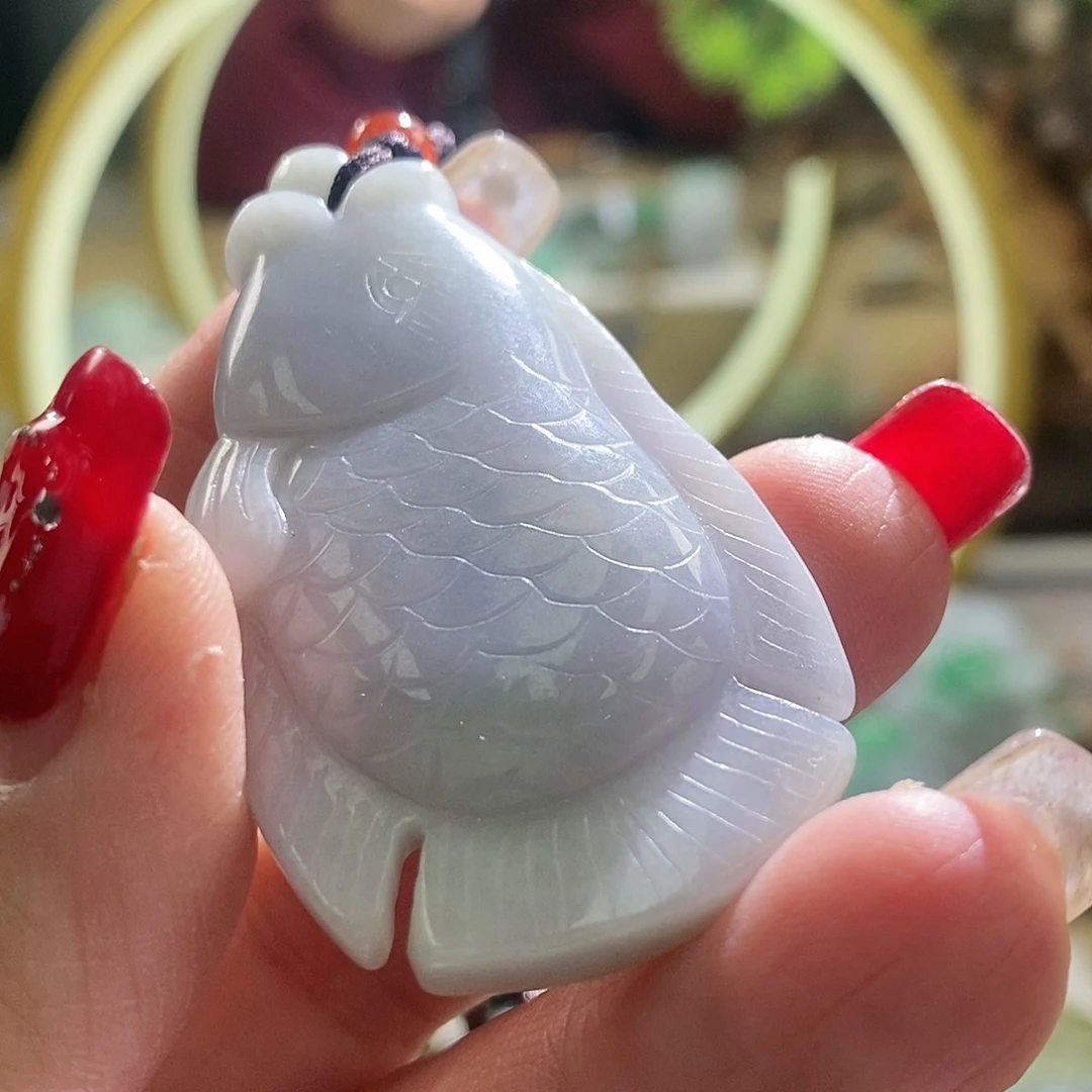 【闪购商品】翡翠颈饰未镶嵌鱼