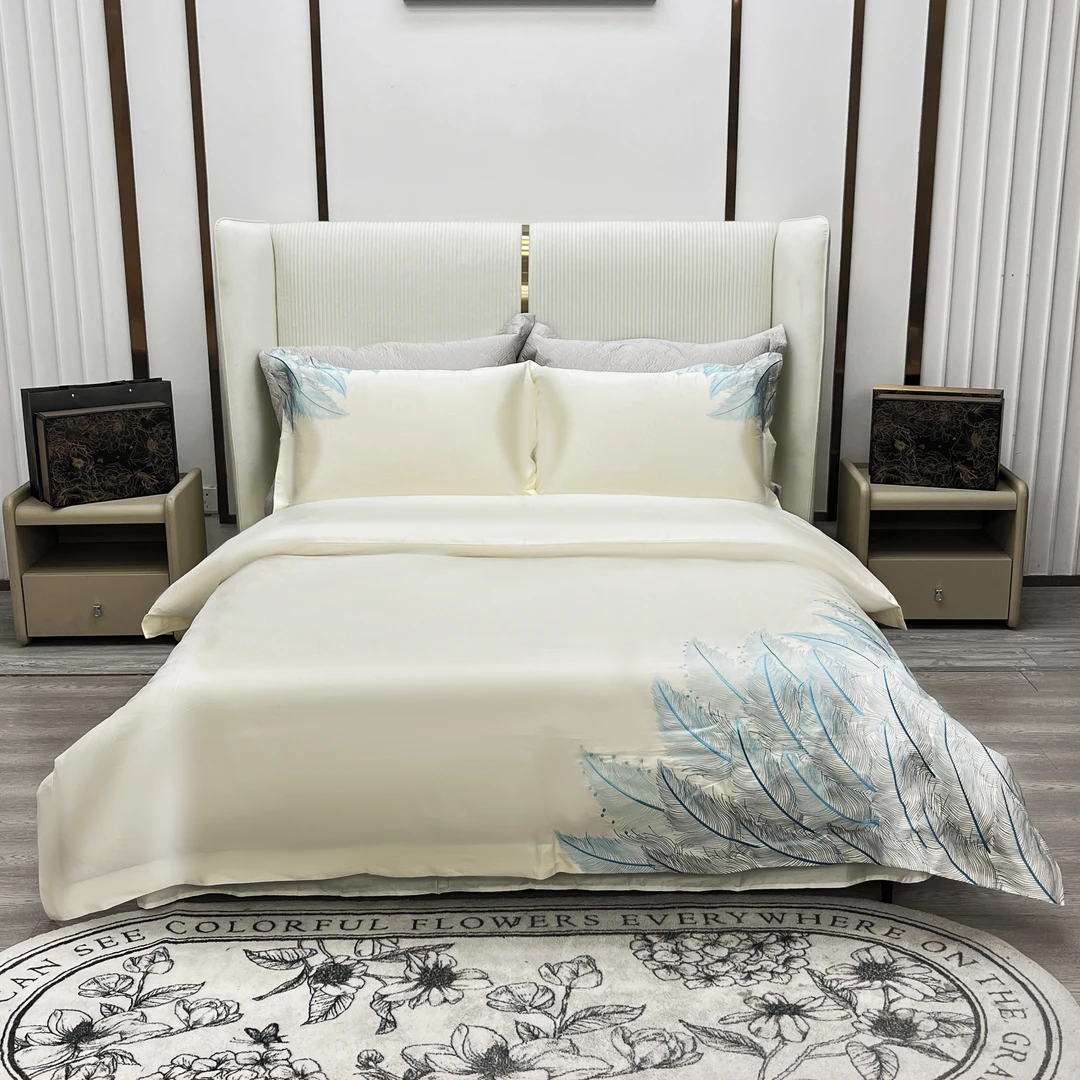 【高货清仓】高端轻奢刺绣简约全棉四件套-伊芙