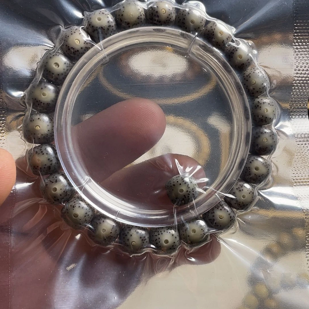 星月菩提手串糯冰玉化同枝果10*9大眼睛原生态