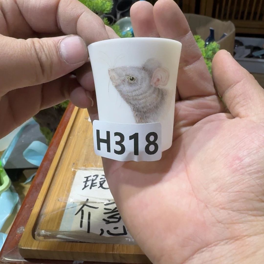 微瑕疵介意勿拍陶瓷器皿A828缺口介意勿拍