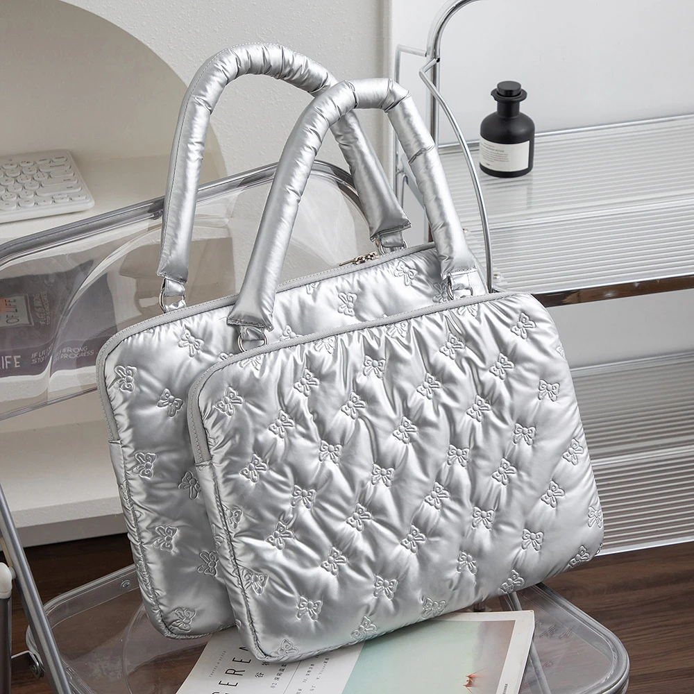 笔记本电脑包单肩时尚小众通勤14寸适用苹果联想小新华为内胆包16