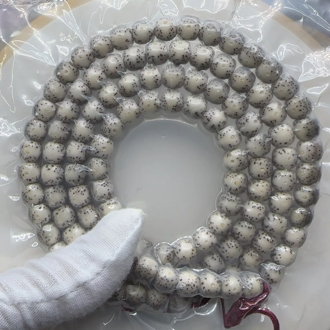 手串星月菩提糯冰大眼8.5×7.5同枝果108