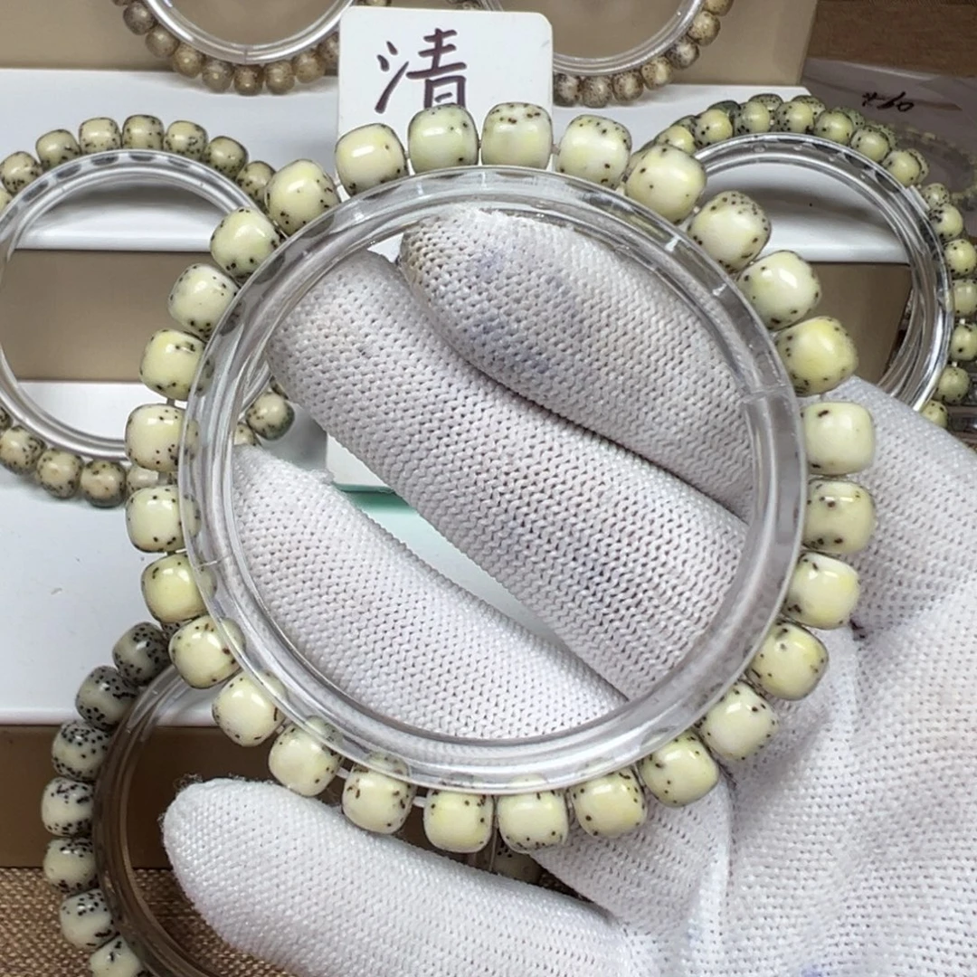 星月菩提手串8灰背河豚