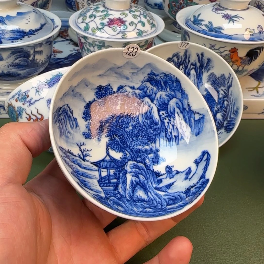 彦祖纯手工手绘茶具123