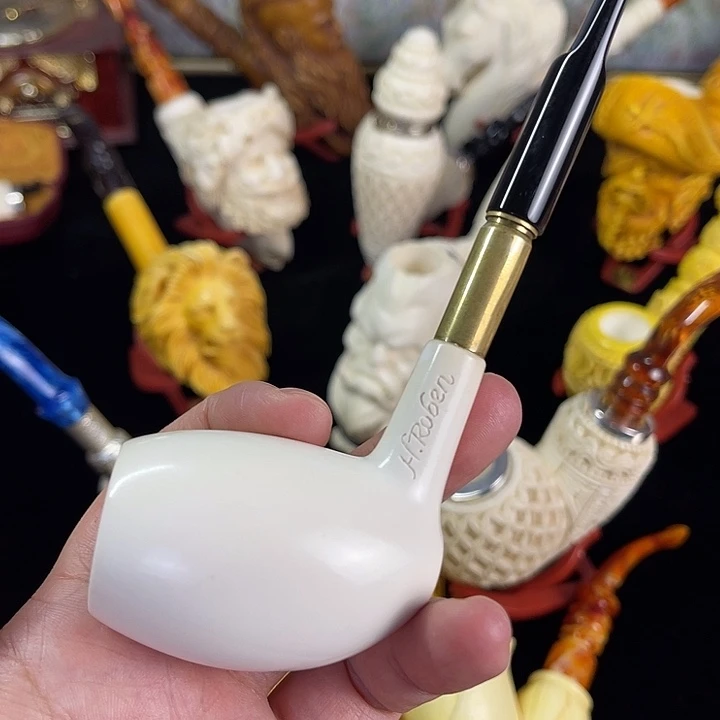 海泡石烟斗铅笔杆子弹橡果09