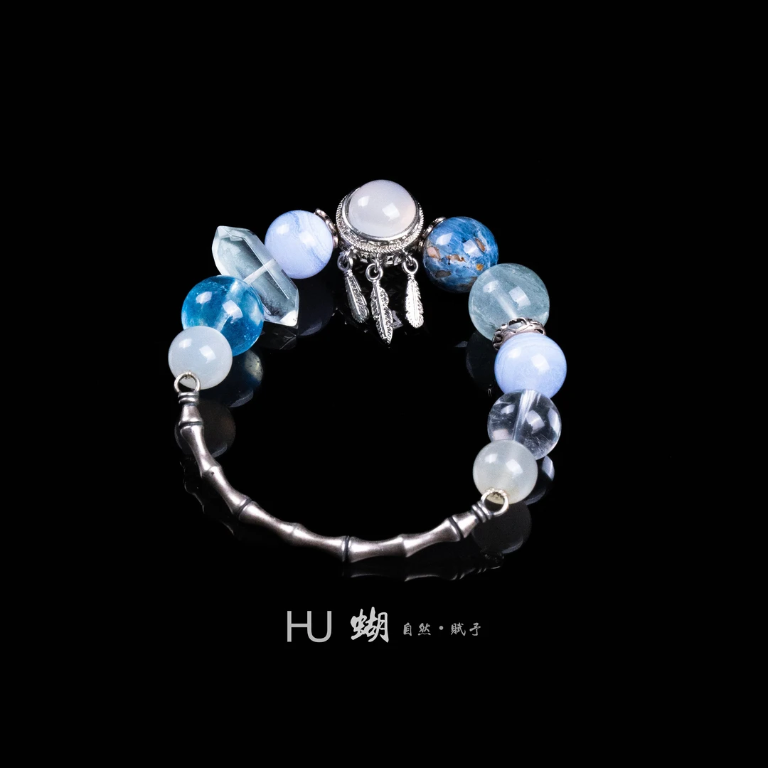 蝴 【孤品款】 蓝彼得 翠幽灵 灵动半镯