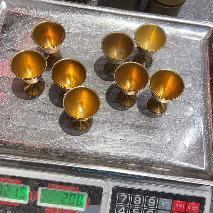 秋**叶微瑕疵黄铜摆件工艺品