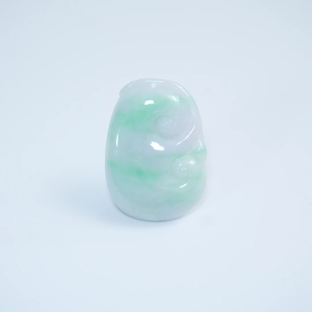 近现代翡翠灵芝佩505195*古玉*传承