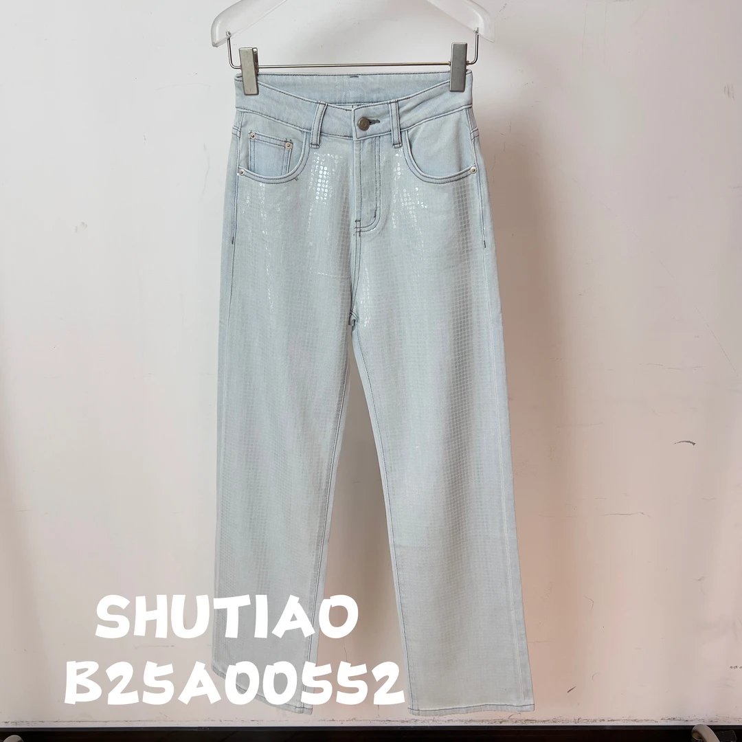 【SHUTIAO】2024秋冬：新款小众设计款牛仔裤B25A00552