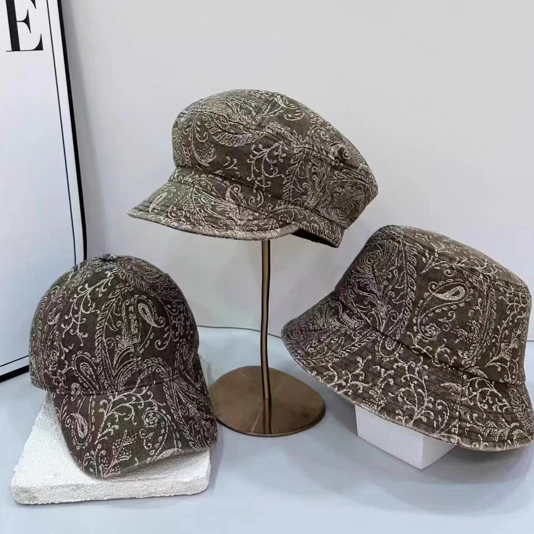 腰果花报童帽女街头潮人画家帽显脸小辣妹复古八角贝雷帽子