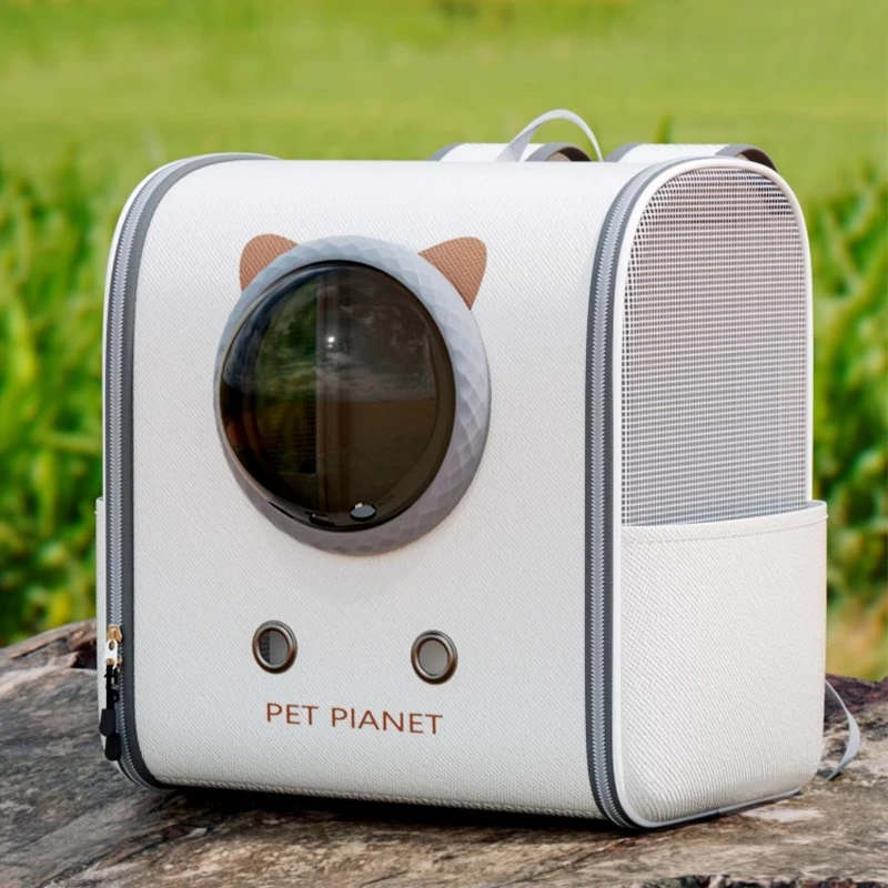 雪山之星冬季猫包便携外出太空舱双肩包大容量宠物背包猫咪狗狗笼