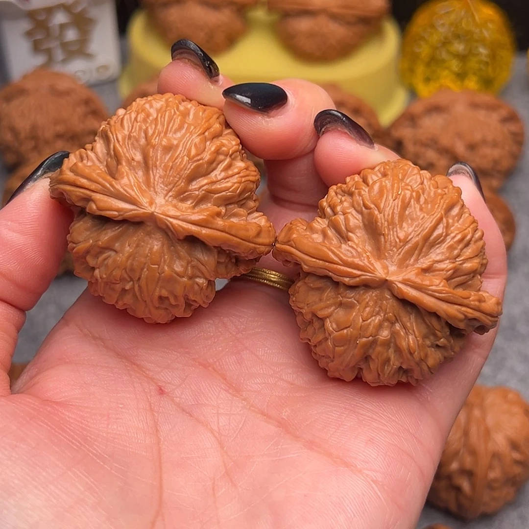 把件文玩核桃毕业精品精配白狮子球白44全品绝配