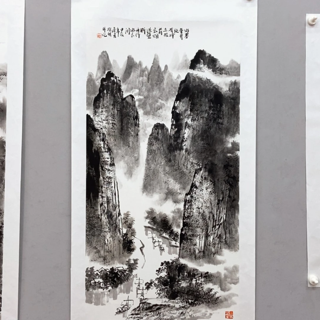 国画黄桂明三尺真人真品