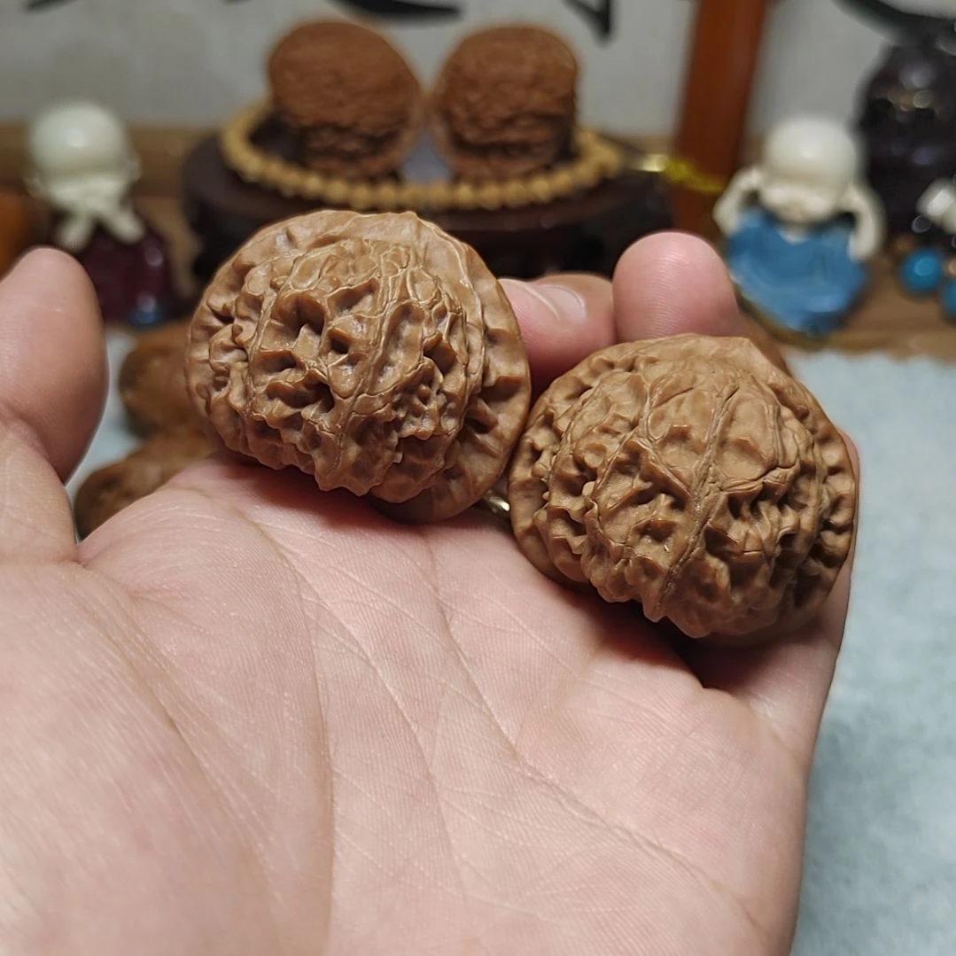 文玩核桃把件40宫灯