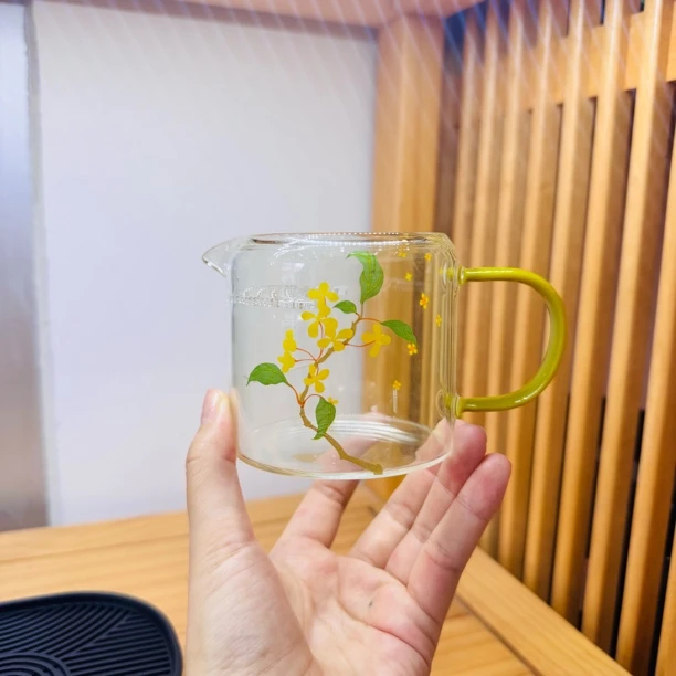 遇器新品桂花迷你月牙公道杯耐高温泡茶神器