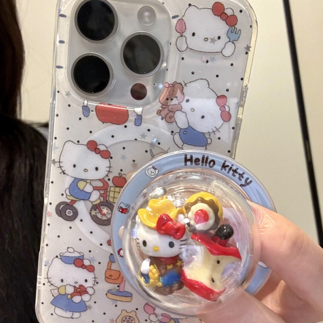 创意卡通可爱百变猫咪苹果磁吸适用iphone16promax苹果15手机壳14