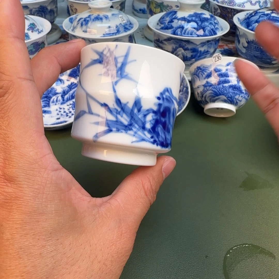 纯手工纯手绘茶具石头241