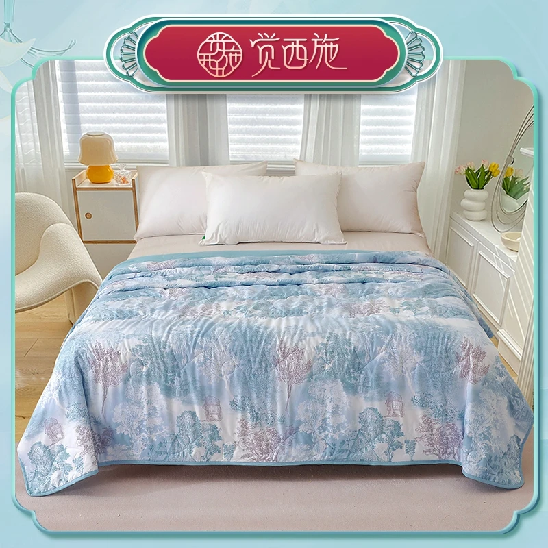 觉西施*A类抑菌微皱透气凉感被