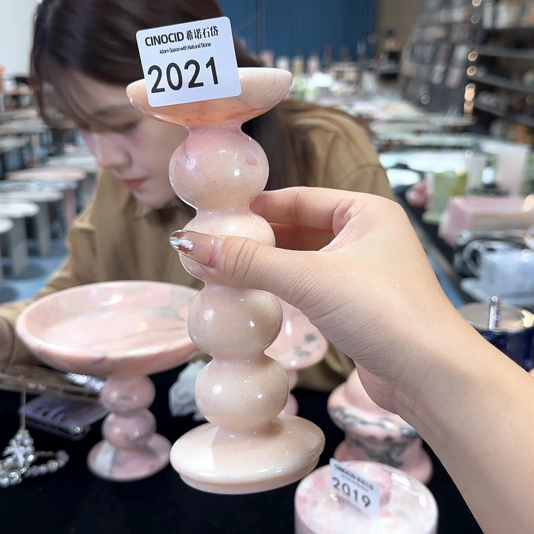 2021烟粉高烛台新品