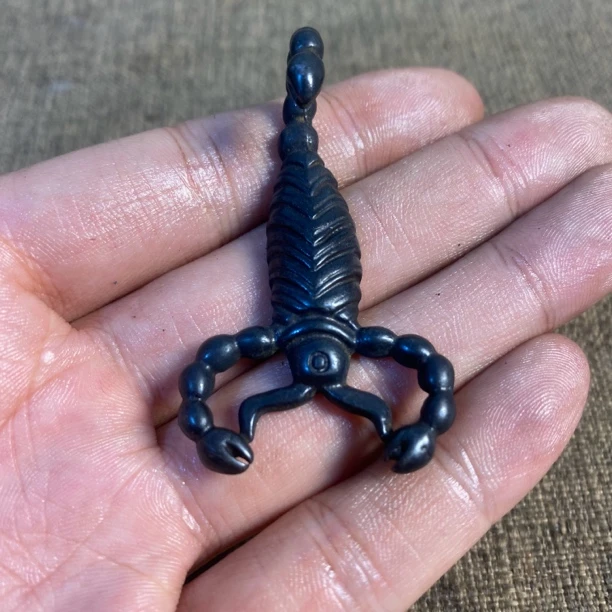 天铁老胎蝎子小摆件挂件