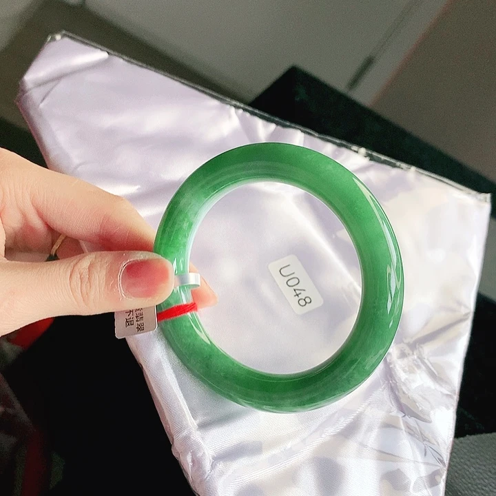 翡翠未镶嵌手镯缅甸天然翡翠a货手镯