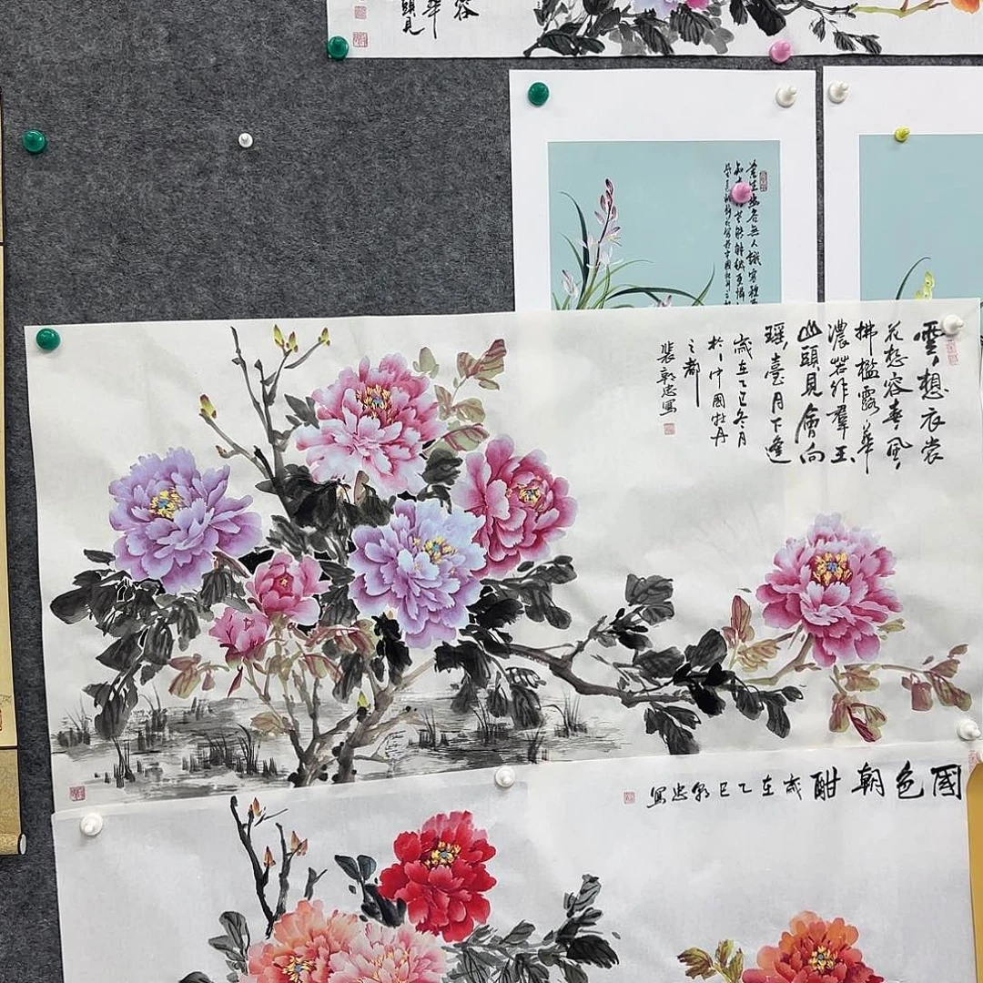 J****国画国画立体兰花