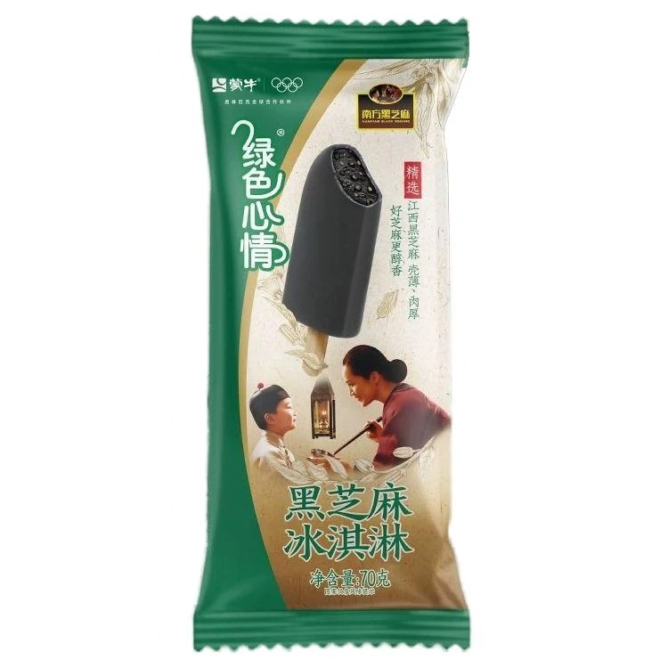 绿色心情厚乳黑芝麻口味冰淇淋70g雪糕同城送雪糕同城配