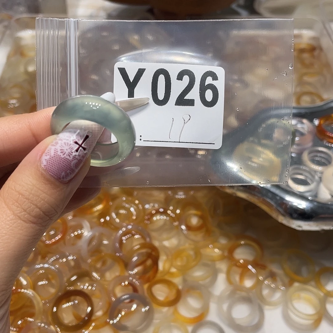玛瑙/玉髓未镶嵌戒指026