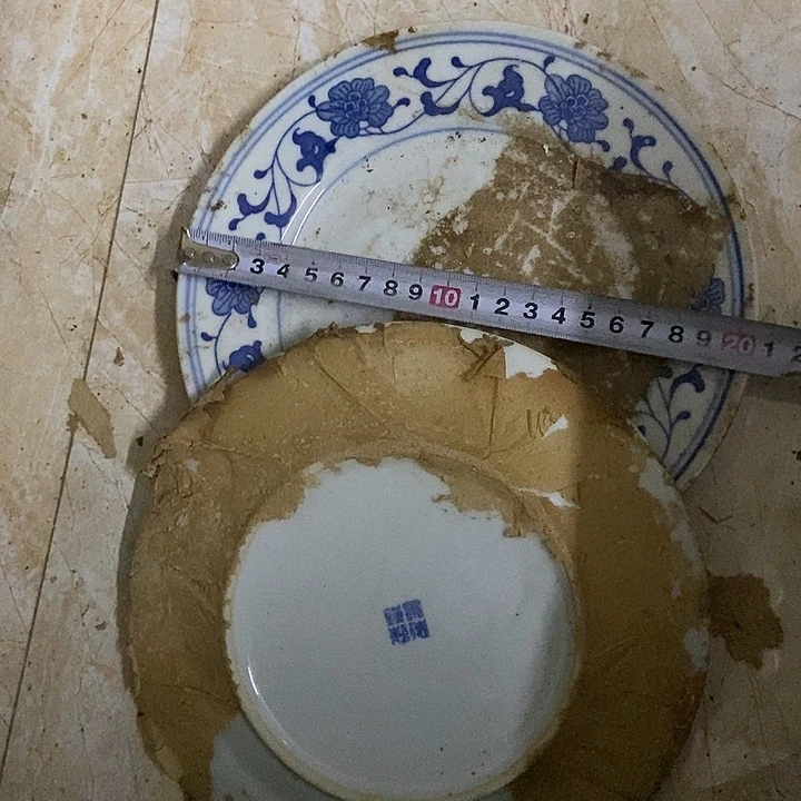 摆件2个20厘米芙蓉花平盘