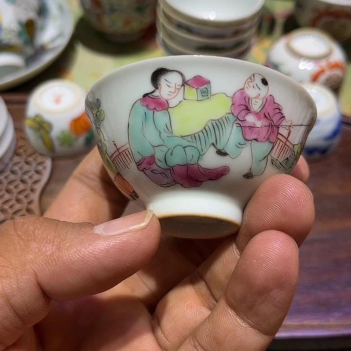 纯手绘精品盖碗杯