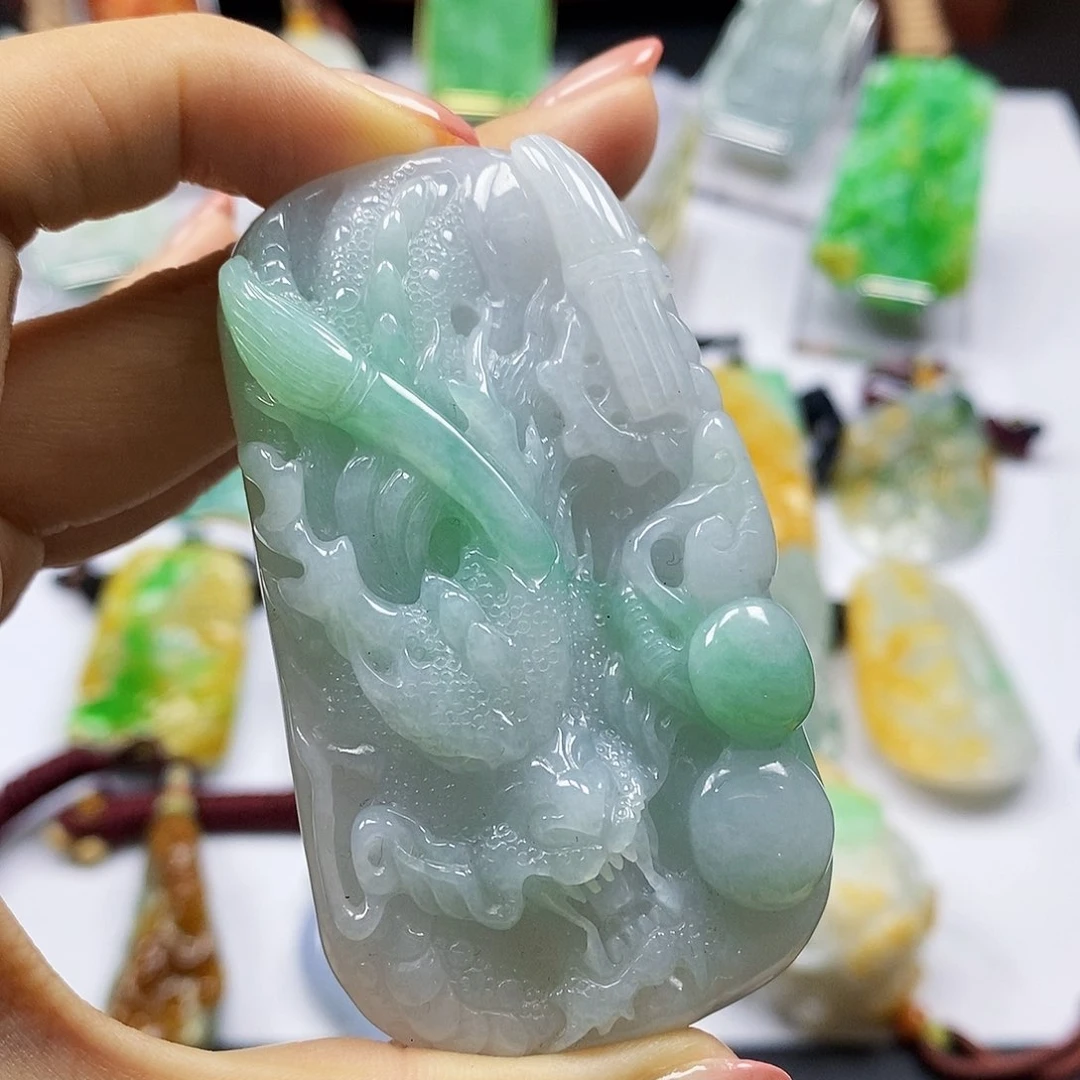 颈饰未镶嵌翡翠天然翡翠A货