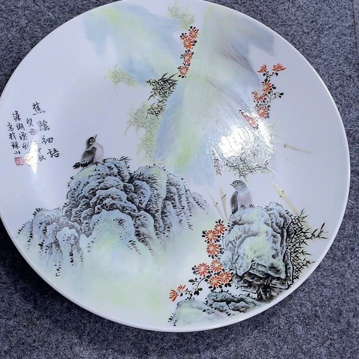 景德镇陶瓷手绘赏盘