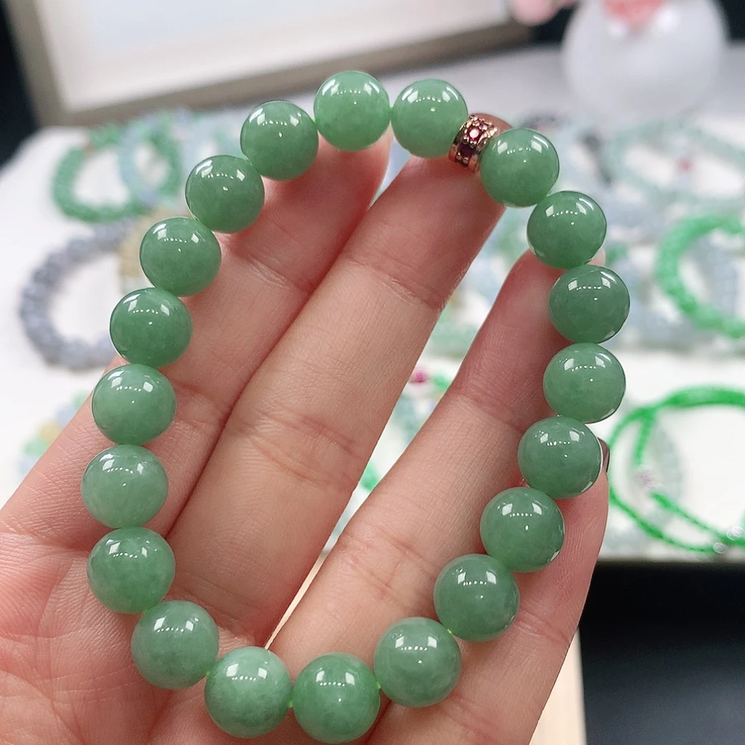 翡翠未镶嵌手链9.3mm