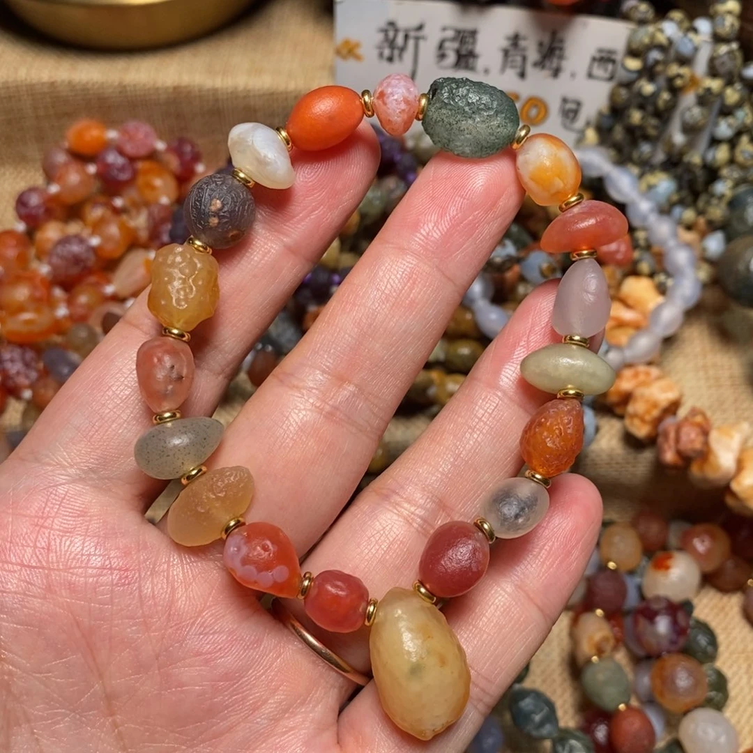 合金手链玛瑙/玉髓育*