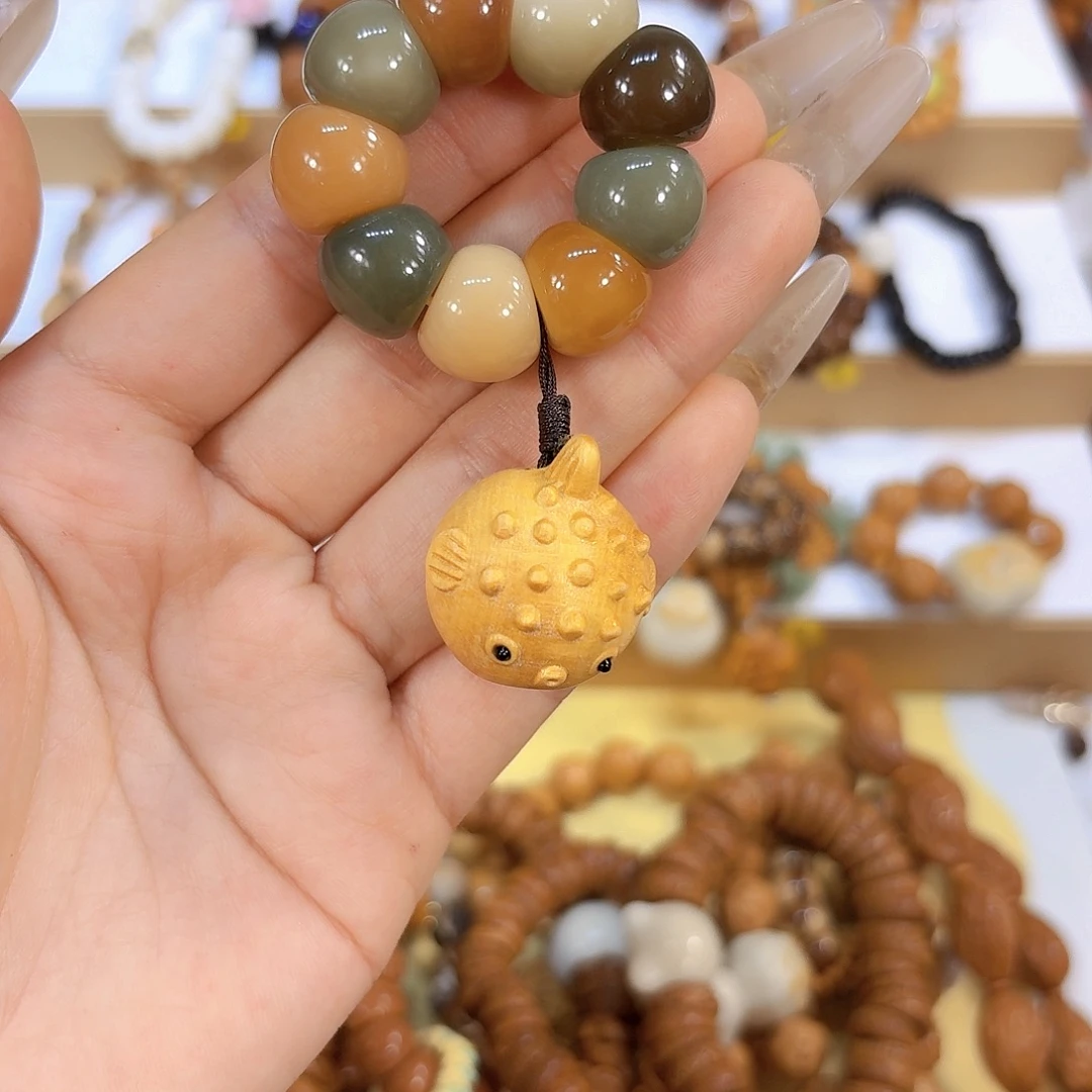 星月菩提吊坠菩提➕河豚