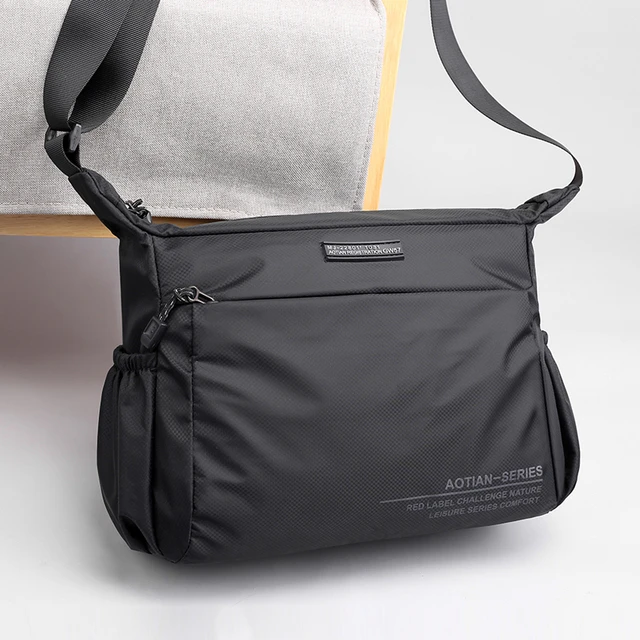 户外休闲肩斜挎包韩式牛津布防水大容量斜挎包帆布男挎包