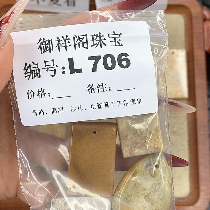 硅化珊瑚（珊瑚玉）颈饰未镶嵌玖*