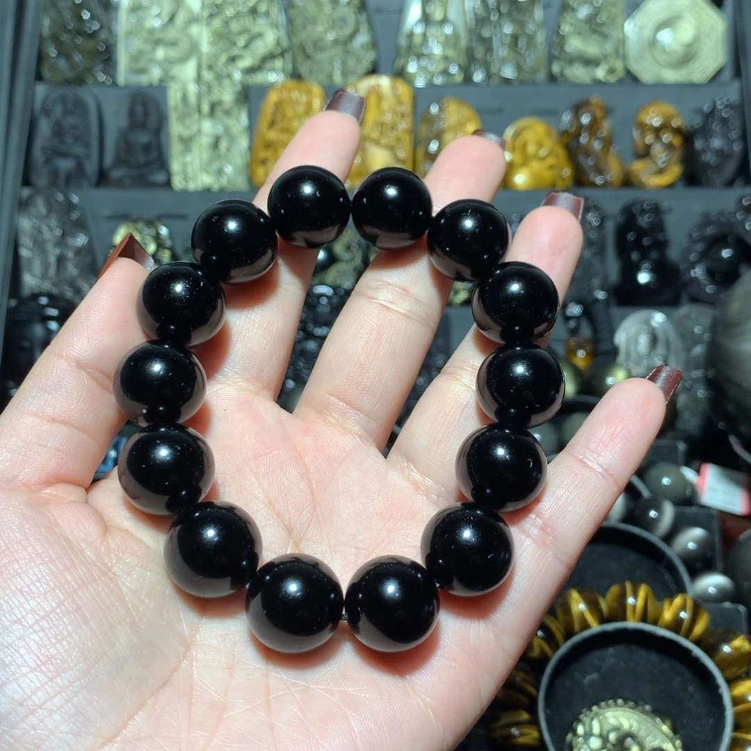 未镶嵌黑曜岩手串若*