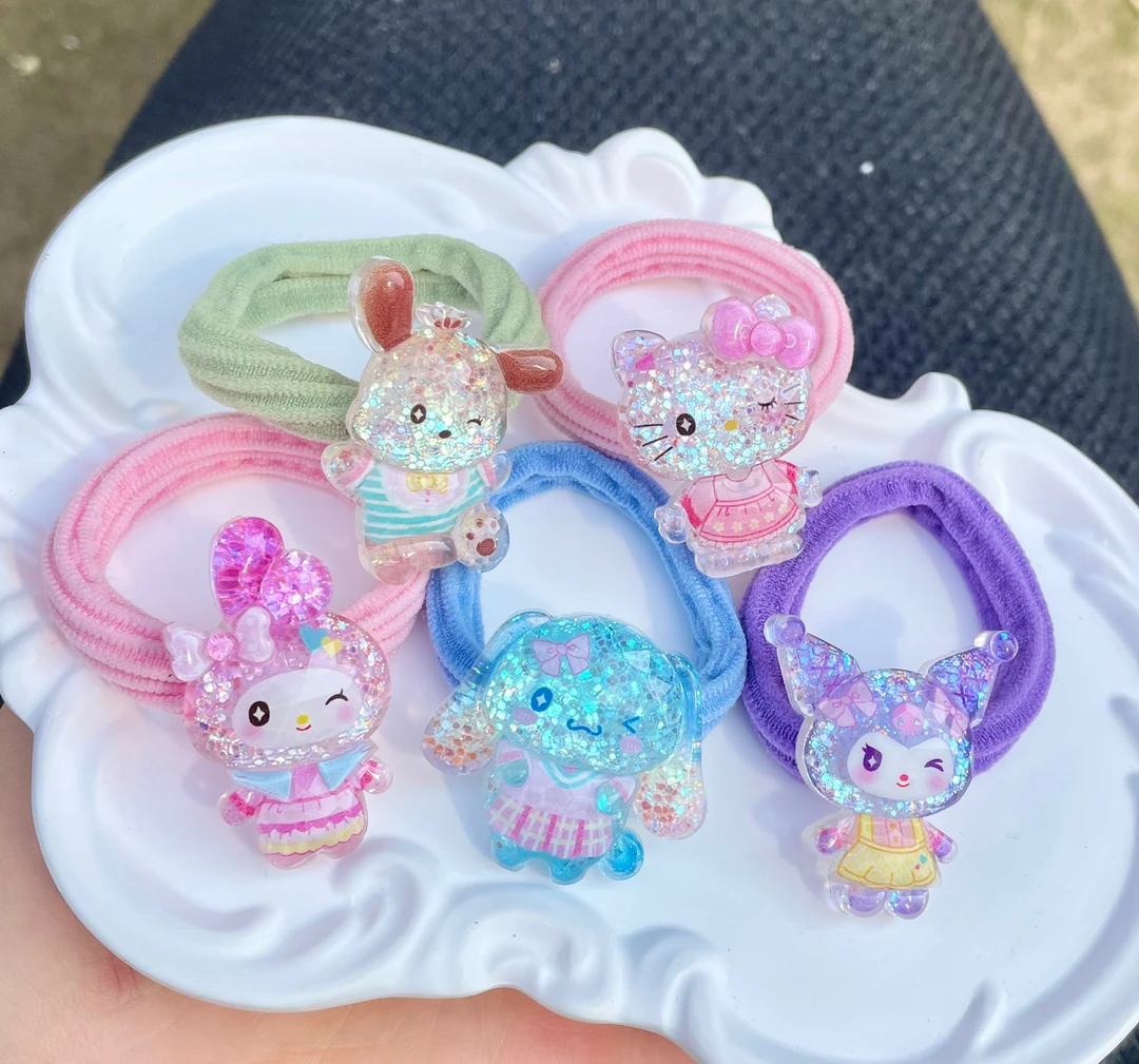 夜光甜美清新可爱卡通大号库洛米美乐蒂发绳无接头发圈女孩不伤发