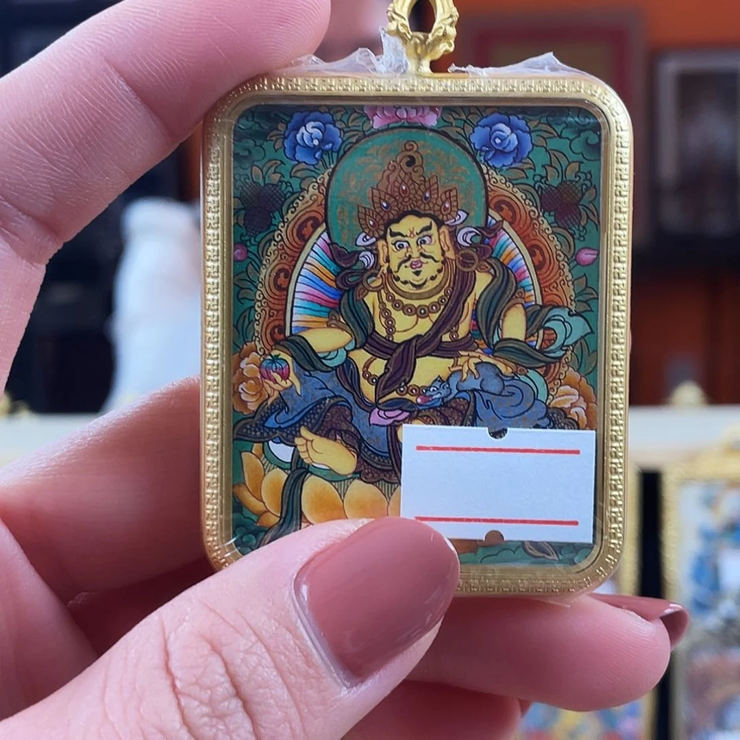 吊坠热贡纯手绘黄cc