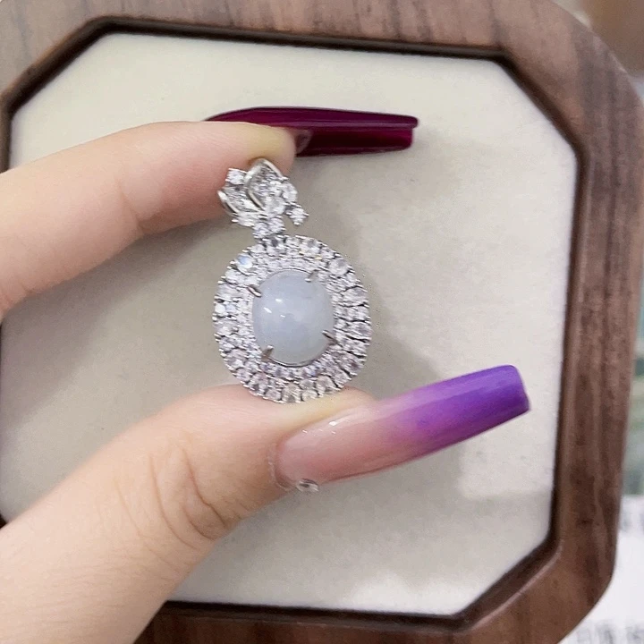 颈饰未镶嵌翡翠天然翡翠Ａ货