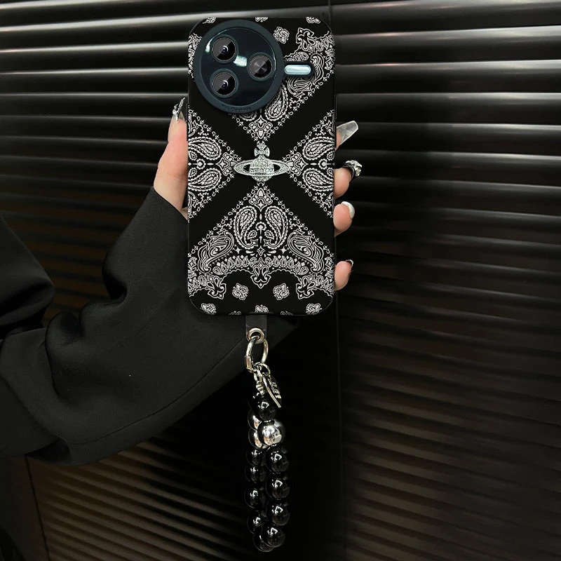 适用于【红米k80】2025复古花纹ins风小羊皮网红创意防摔手机壳女款