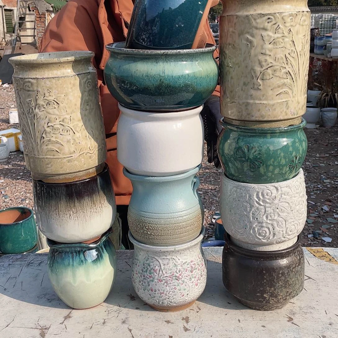 陶瓷王嫂花盆直播0219-333框