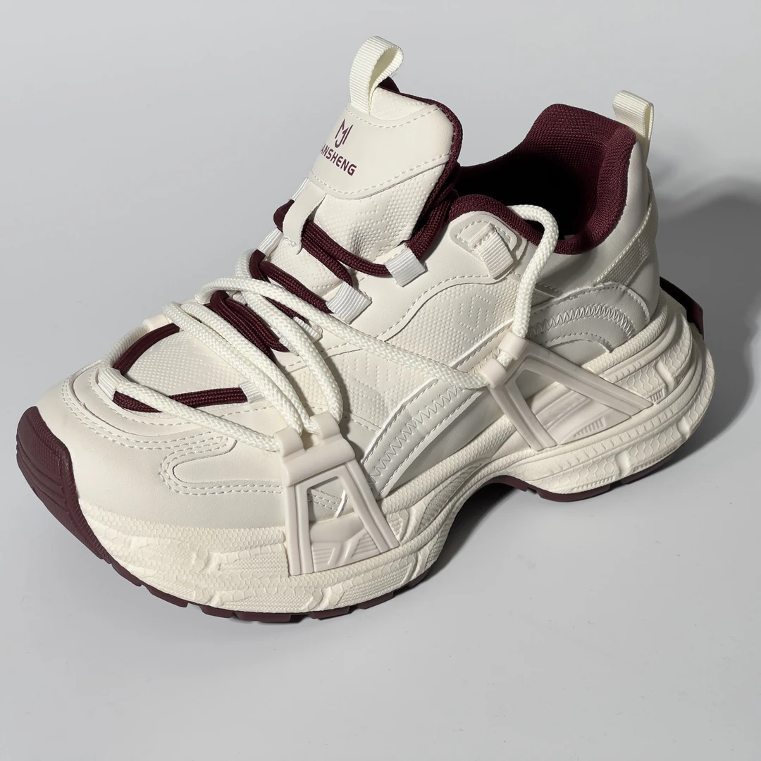 625 高端小个子老爹鞋女韩版拼色厚底圆头百搭休闲运动鞋