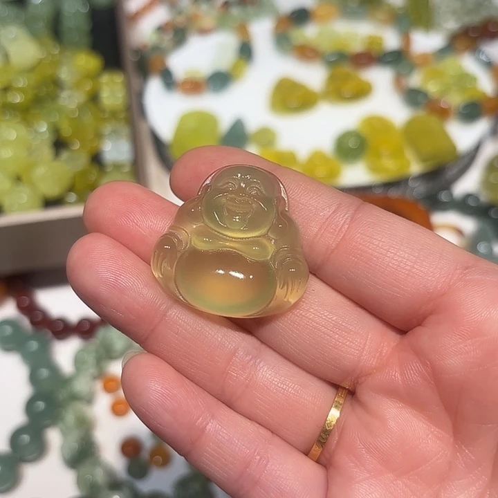 菲***菲蛇纹石玉未镶嵌手串