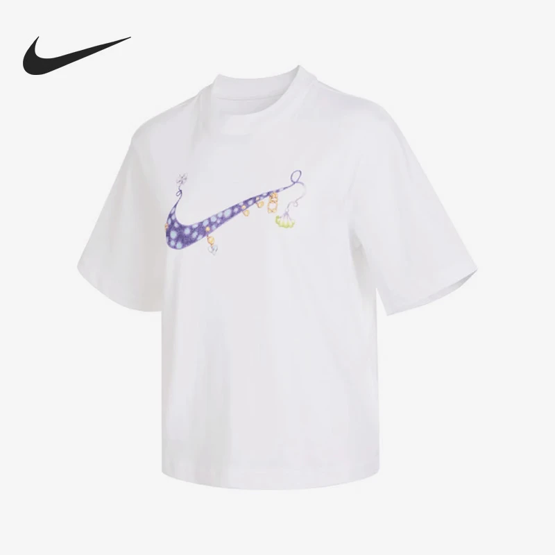 Nike/耐克正品2023夏季女子卡通涂鸦运动休闲短袖FD9315-100
