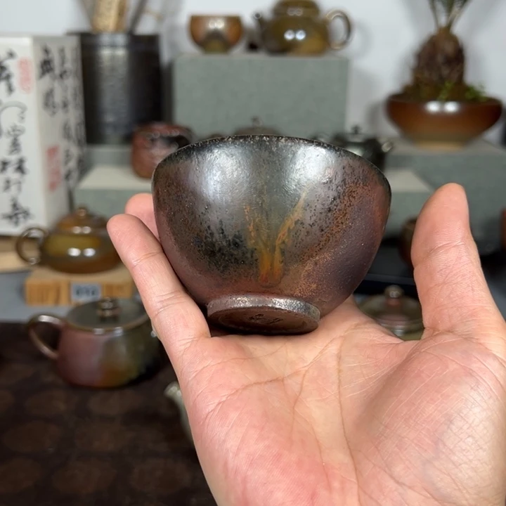 壶建水紫陶紫泥主人杯