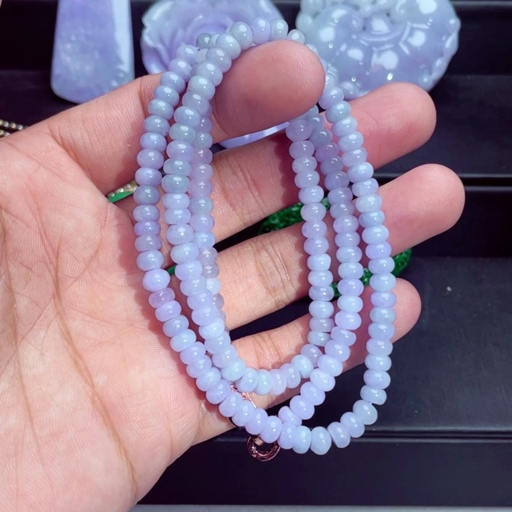 翡翠未镶嵌毛衣链